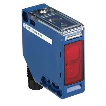 Telemecanique Sensors XUK9APANM12 - Fotoelektrik sensör XUK, polarize refleks, Sn 5 m, 12...24 VDC, M12, NO