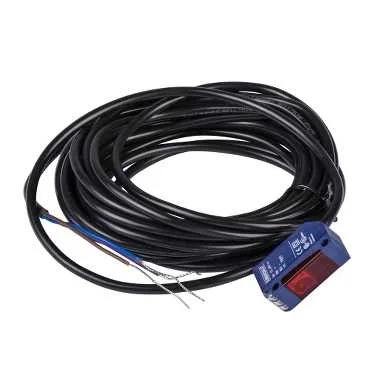 Telemecanique Sensors XUM0ANSAL2 - Miniyatür fotoelektrik sensör XUM, çok modlu, Sn 0...10 m, 12...24 VDC, kablo 2 m, NPN, NA/NK