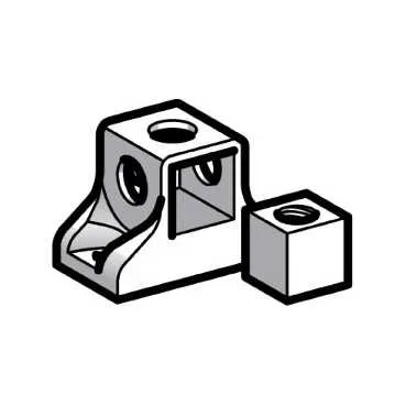 Telemecanique Sensors XUZ2003 - Fotoelektrik montaj çubuğu XUZ, 3D sabitleme kiti, M12 çubuk için destek