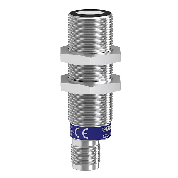 Telemecanique Sensors XXS18B1AM12 - XXS18B1AM12 - ULTRASONIC SENSOR CYLINDRICAL M18 SN=1M