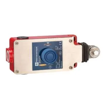Telemecanique Sensors XY2CH13250 - Kilitlemeli acil durdurma halat çekme anahtarı XY2CH, 1NC+1NO, körüklü buton, kablo 15 m