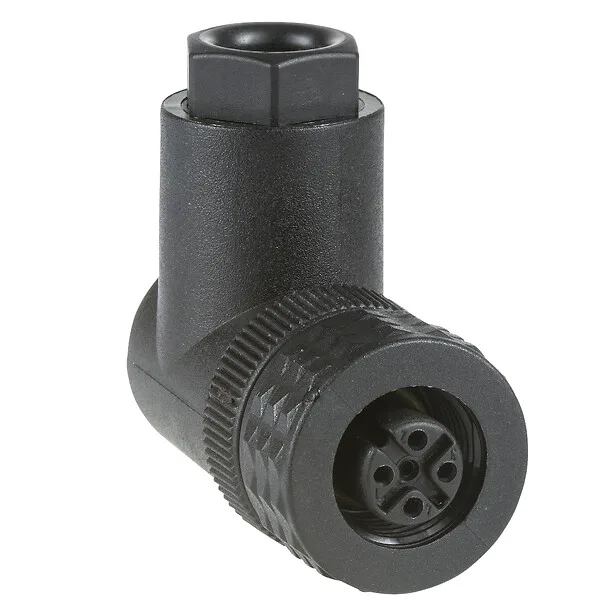 Telemecanique Sensors XZCC12FCP40B - M12 ANGLE CONNECT. 4 PINS
