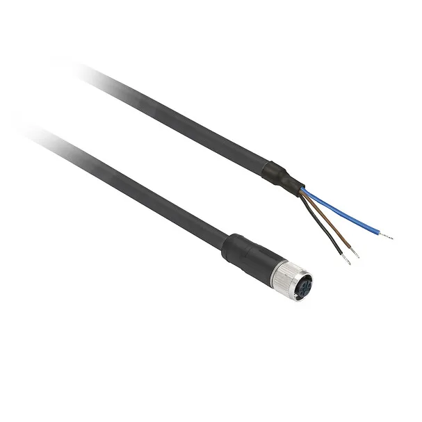 Telemecanique Sensors XZCP0166L5 - FEMALE, AND 8 MM, 3PIN, STRAIGHT PREWIRE