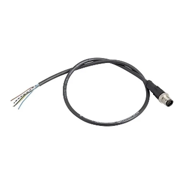 Telemecanique Sensors XZCP1541L5 - PRE WIRED CONNECTOR M12 MALE STRAIGHT 4P