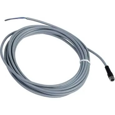 Telemecanique Sensors XZCPV0566L5 - Önceden kablolanmış konnektör XZ, düz dişi, M8, 3-pin, PVC kablo, 5 m