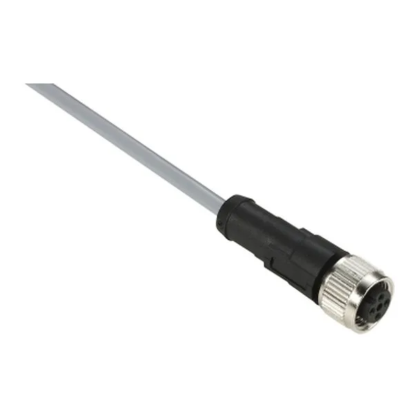 Telemecanique Sensors XZCPV1164L10 - XZCPV1164L10 - PRE WIRED CONNECTOR, PVC, FEMALE, M12, 5