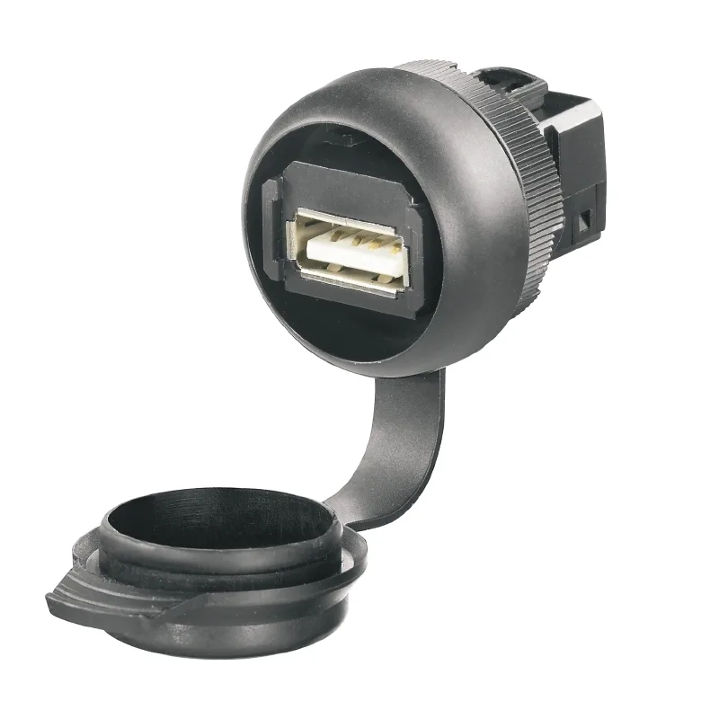 Weidmuller 1222550000 - Port USB; 22mm; FrontCom; Ø22mm; IP65; noir; USB 2.0 A/B; -40÷70°C