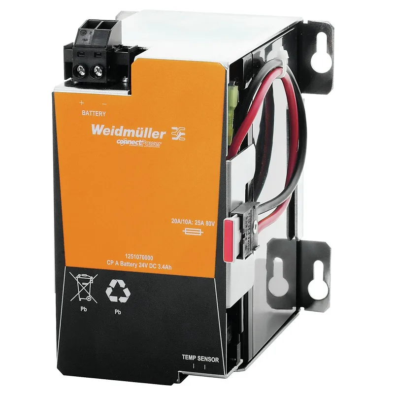 Weidmuller 1251070000 - CP A BATTERY 24V DC3.4AH