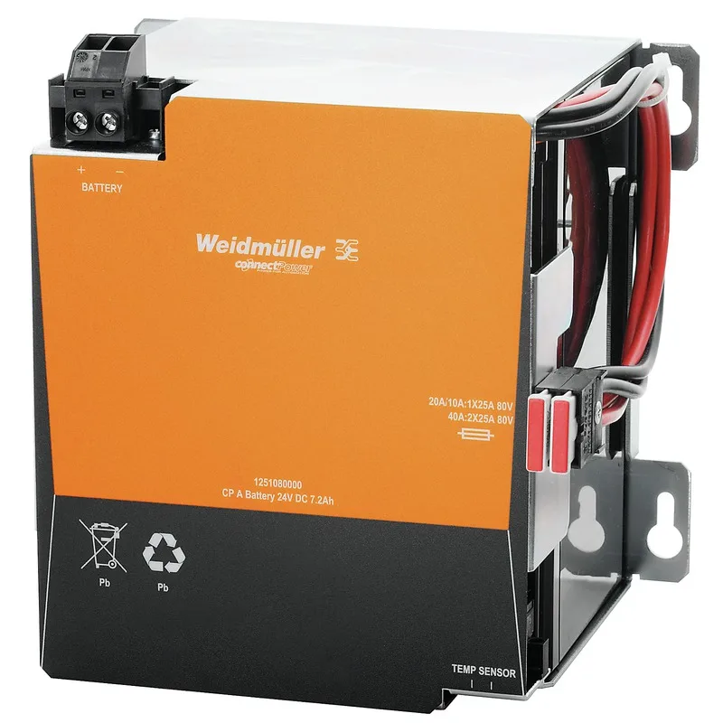 Weidmuller 1251080000 - CP A BATTERY 24V DC7.2AH