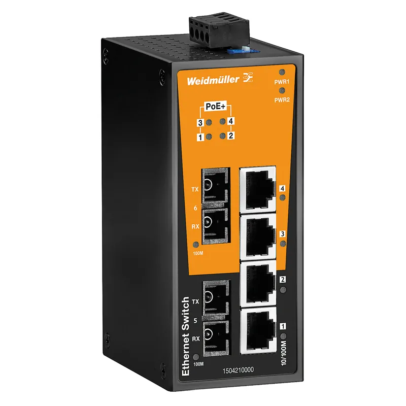 Weidmuller 1504220000 - IE-SW-BL06T-4POE-2SC