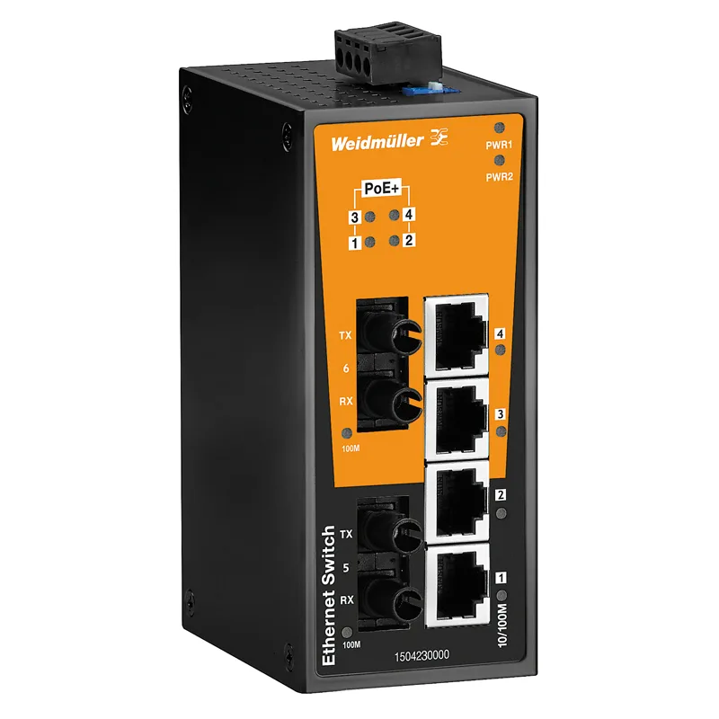 Weidmuller 1504240000 - IE-SW-BL06T-4POE-2ST