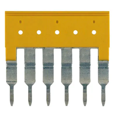 Weidmuller 1608990000 - Steckbrücke; gelb; wemid; L: 34,9mm; H: 34,9mm