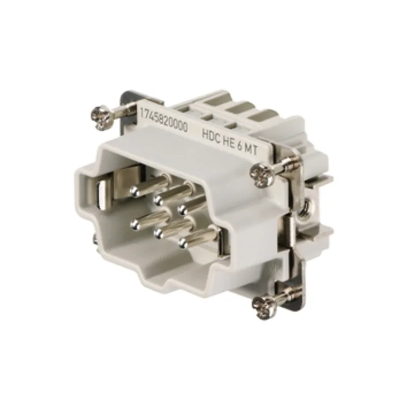 Weidmuller 1745820000 - Steckverbinder: HDC; männlich; HE; PIN: 6; 24A; 500V; gerade; UL94V-0