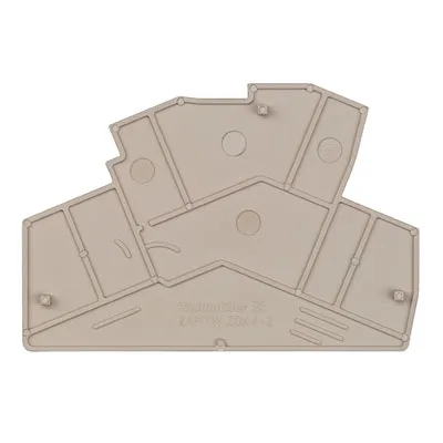 Weidmuller 8670760000 - Couvercle terminale; Z; beige; wemid; 77,8mm